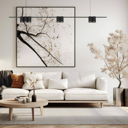 Lampa wisząca (listwa) GENESIS BLACK 7xGU10 (ML0370) - Milagro