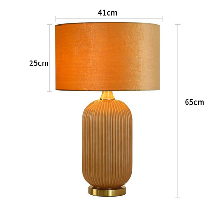 Lampa stołowa przy łóżku Tamiza duża 1xE27 złota  (LP-1515/1T big gold) - Light Prestige