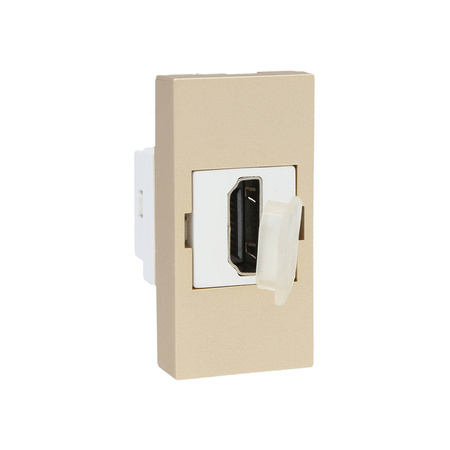 Moduł gniazda HDMI złoty (WHDMI-1-63) LIVOLO