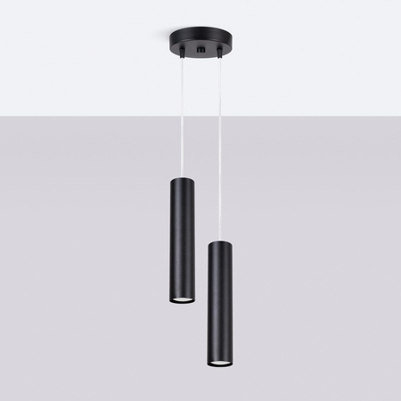 Lampa wisząca LAGOS 2P czarna (SL.1869) - Sollux Lighting