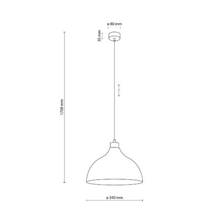 CAP SABIA LAMPA WISZĄCA 1 (10656) - TK Lighting