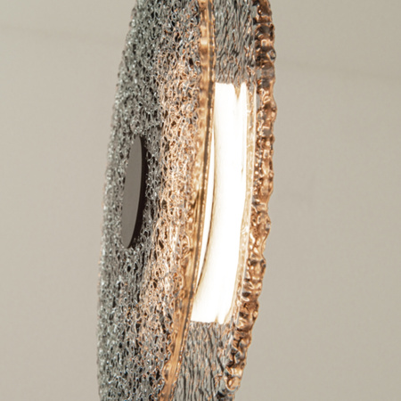PENDANT LED LIGHT 11W 3000K METAL-GLASS, BLACK-SMOKED GREY (23074 Zambelis) - Zambelis