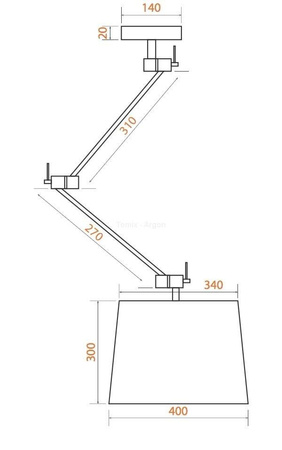 Lampa Wisząca ZAKYNTOS biały (3548) - ARGON - żyrandol