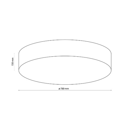 Plafon RONDO LINEN Ø78 (5638) - TK Lighting