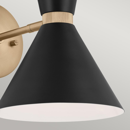 Kinkiet Phix - 2 źródła światła - Szampański brąz (KL-PHIX-1W-CBB) - Elstead Lighting