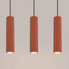 Lampa wisząca KARBON 3L ochra czerwona (SL.1632) - Sollux Lighting