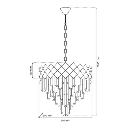 Żyrandol CARISMA CHROME 9 x E14 (ML8889) - Milagro