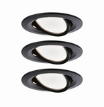 Oprawa wbudowana ruchoma Nova Coin 3x6,5W 2700K Czarny 3- stopniowe ściemnianie (PL94472) - PAULMANN