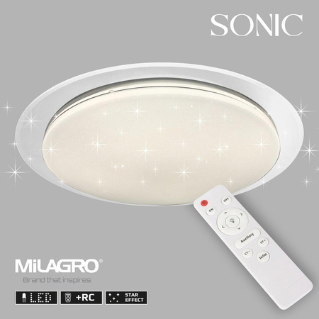 Plafon SONIC 24W LED Ø400 mm (ML6409) - Milagro