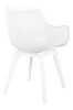 Krzesło LANDI białe - polipropylen (KH010100213) - King Home
