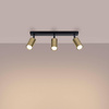 Plafon WINX 3 czarny/złoty (SL.1384) - Sollux Lighting