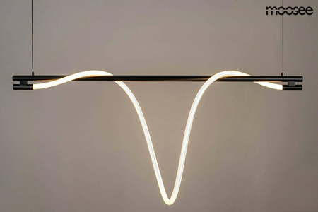 Nowoczesna lampa wisząca SERPIENTE 120 czarna (MSE1501100394) - Moosee