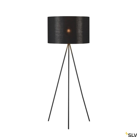 FENDA, lampa podłogowa, A60, kolor czarny, bez abażuru, maks. 40W (155490) - SLV