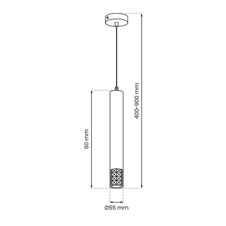 Lampa wisząca TUBI CHROM (ML8875) - Milagro