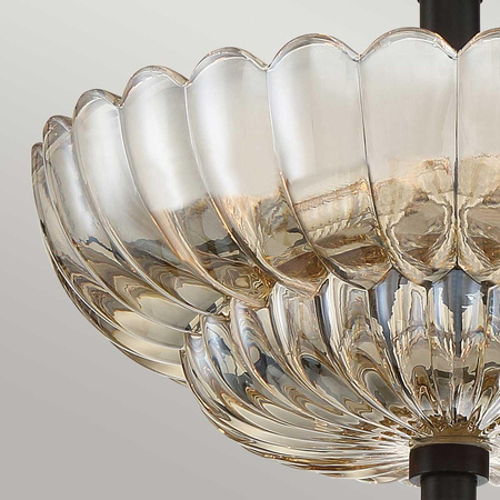 Półplafon Whitecap - 3 źródła światła - Kakaowy brąz (QZ-WHITECAP-SF-S) - Elstead Lighting
