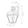Kinkiet zewnętrzny Bayview (BAYVIEW-2S-BK) - Elstead Lighting