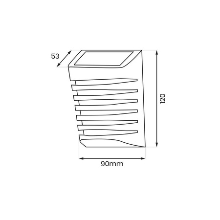 Kinkiet Solarny Strip 3000K (EKO0723) - Eko-Light