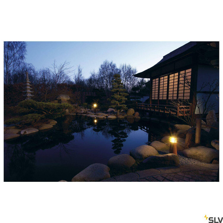 RUSTY 40, lampa podłogowa outdoor, TC-DSE, IP55, okrągła, zardzewiałe żelazo, Ø/W 19/40 cm, maks. 11W (229020) - SLV