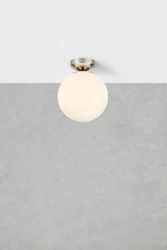 STINTINO Ceiling 1L White/Satin Nickel IP44 (109024) Markslojd