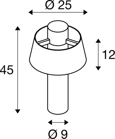 Zewnętrzna lampa stojąca PHOTONI 45 , czarna (1007587) - SLV