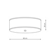 Girona plafon szary 80cm (LP-2190/6C-80 GRY) - Light Prestige