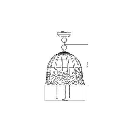 Lampa wisząca  Rosecliffe (QZ-ROSECLIFFE-P) - Elstead Lighting