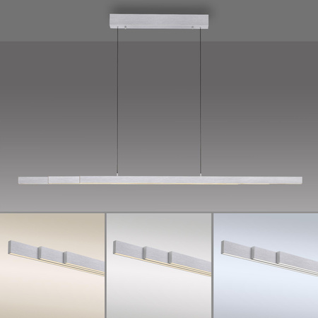 Rozsuwana i regulowana lampa wisząca ADRIANA COMFORT LIFT SREBRNY (2598-95) - Paul Neuhaus