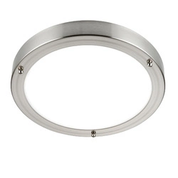 Plafon Portico LED satin Nickel IP44 9W (54675) - Saxby