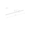 Kinkiet SABER LED M 3000k (10312) - Nowodvorski