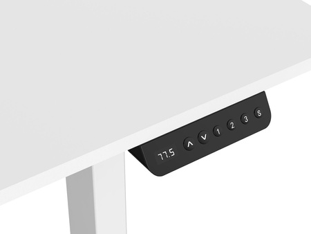 Biurko gamingowe z elektryczną regulacją Control Series 120 Biały (LV0150) - LVN SYSTEM