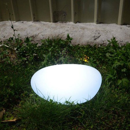 Lampa ogrodowa kamień PEBBLE M LED RGBW 16 kolorów 32 cm (ES-ST004) - Step into Design