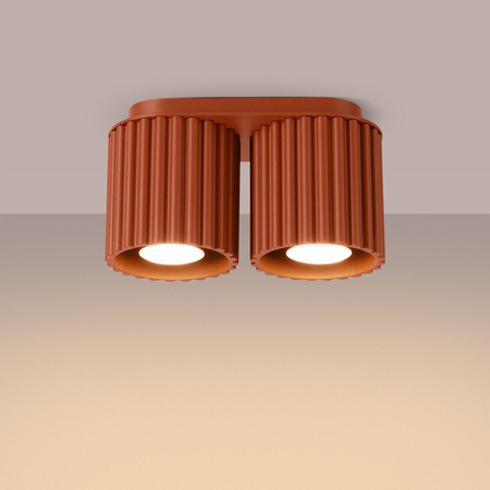 Plafon AURA 2 ochra czerwona GU10 (SL.1800) - Sollux Lighting