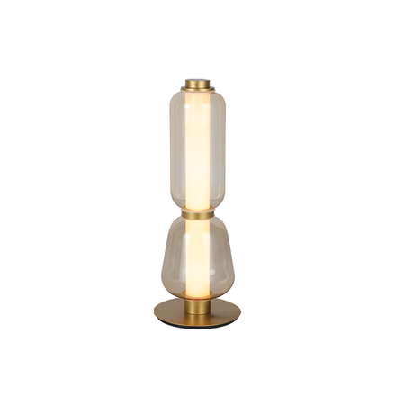 TABLE LED LIGHT 7W 3000K METAL-GLASS,GOLD-CHAMPANGE (23060 Zambelis) - Zambelis