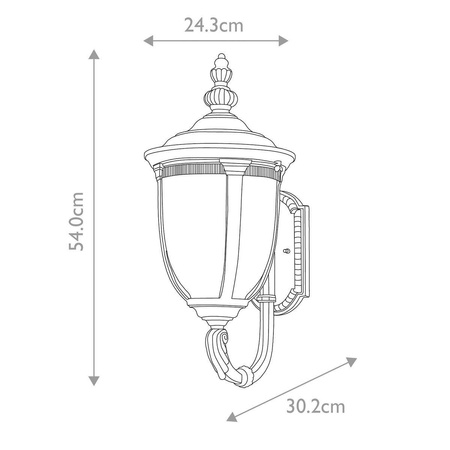 Kinkiet zewnętrzny Cleveland (CL1-M) - Elstead Lighting