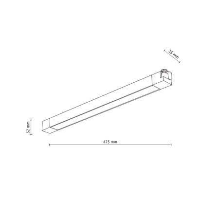 Lampa na szynoprzewód TRACER PANEL LED BLACK 30 W (18192) - TK Lighting