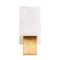 MAXLIGHT W0360 KINKIET VETRO BRUSHED GOLD