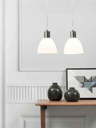 Lampa wisząca RAY Nordlux E14 2X40 Szkło Chrom