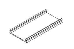 25X5MM CUTTABLE PC COVER WHITE UNIT CUT 3M (20107-W Zambelis) - Zambelis