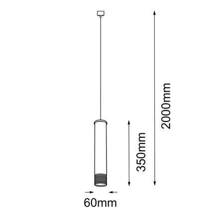 Lampa wisząca Eido 1 - Biała-patyna mat (350 mm)   (8257) - Amplex