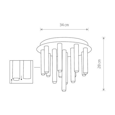 Lampa sufitowa STALACTITE (8355) - Nowodvorski
