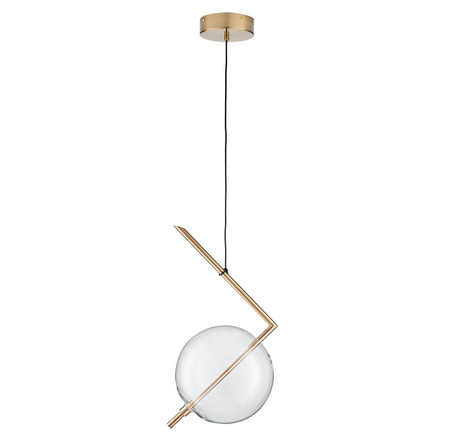 Lampa wisząca AMORE- 1 złota 24 cm (ST-8869P-1) - Step into Design