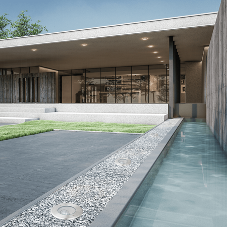 Lampa wpuszczana LED 7W 3000K ze stali nierdzewnej (E363) - Zambelis