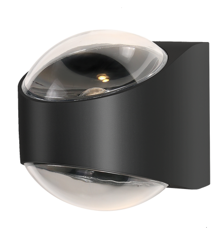 LUCENT LAMPA ZEWNĘTRZNA KINKIET CZARNY/BLACK (SJ12431) - Zuma Line