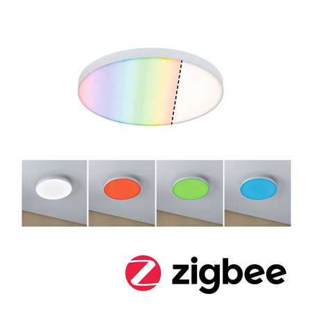 Plafoniera VELORA LED SM Zigbee RGBW 16.5W 1600lm okragła 300mm 230V  biały / metal (PL79899) - PAULMANN