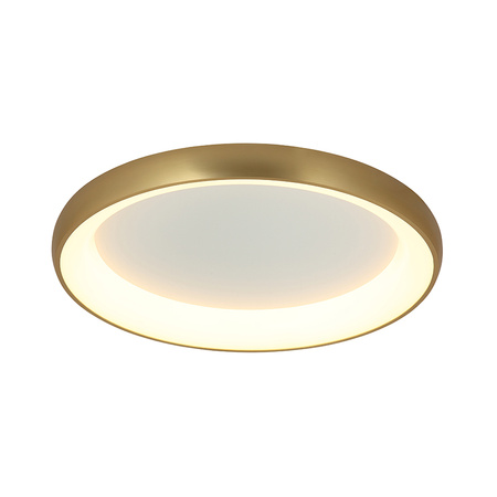 CEILING LIGHT 60W 3000K ALUMINUM & ACRYLIC DIMMABLE ANTIQUE GOLD BRASS (2058 Zambelis) - Zambelis