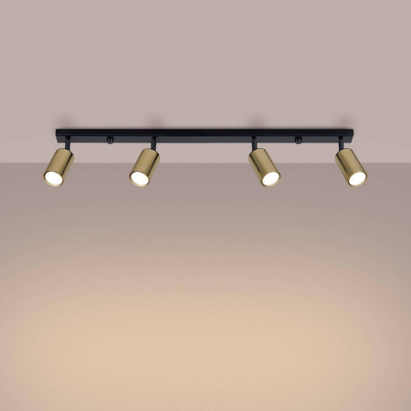 Plafon WINX 4L czarny/złoty (SL.1387) - Sollux Lighting