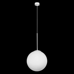 RETRO lampa wisząca ze szklanym kloszem biała W-1 (66485) - Ramko