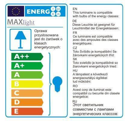 Lampa wisząca MOONLIGHT średnia (P0076-05L-F4FZ)- MAX-Light - żyrandol