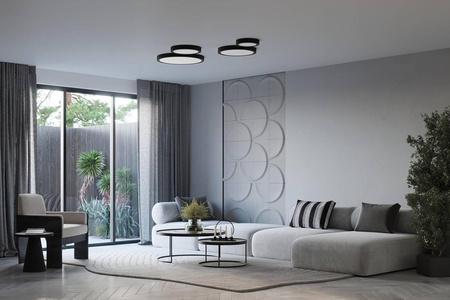 Plafon ONYX 30 czarny LED 3000K (SL.1242) - Sollux Lighting