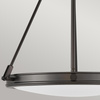 Lampa wisząca Collier - 4 źródła światła - Zgaszona czerń (HK-COLLIER-P-BX) - Elstead Lighting
